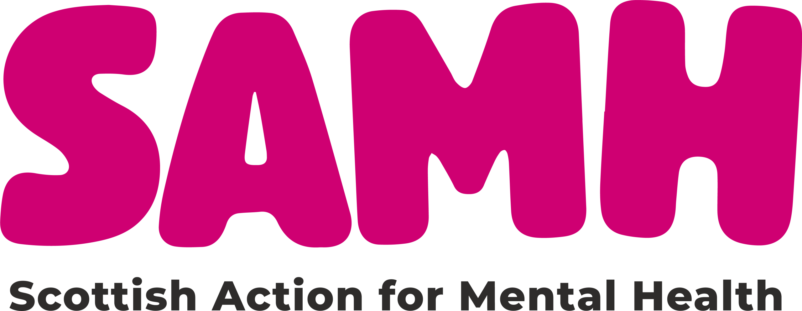 SAMH Logo Black Background